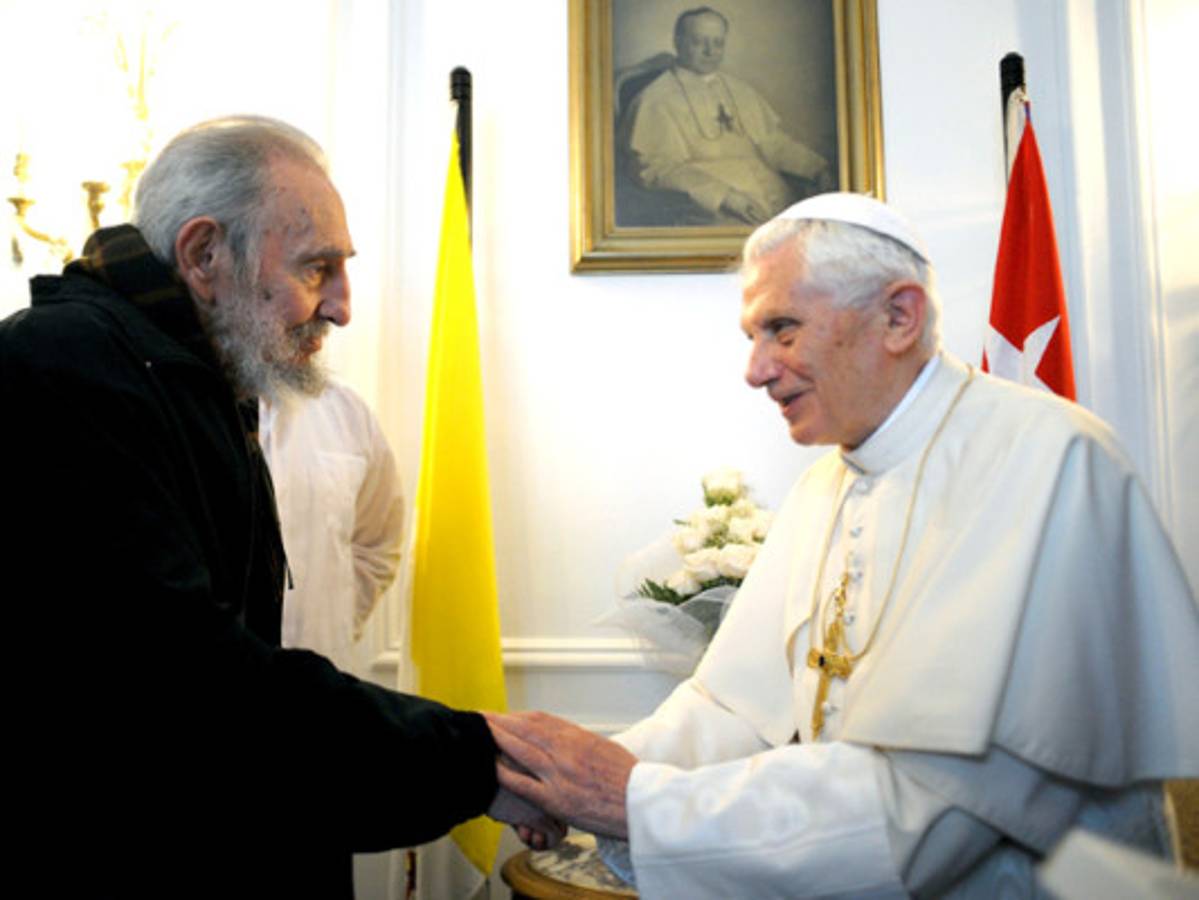 La histórica reunión entre Fidel Castro y el Papa Benedicto