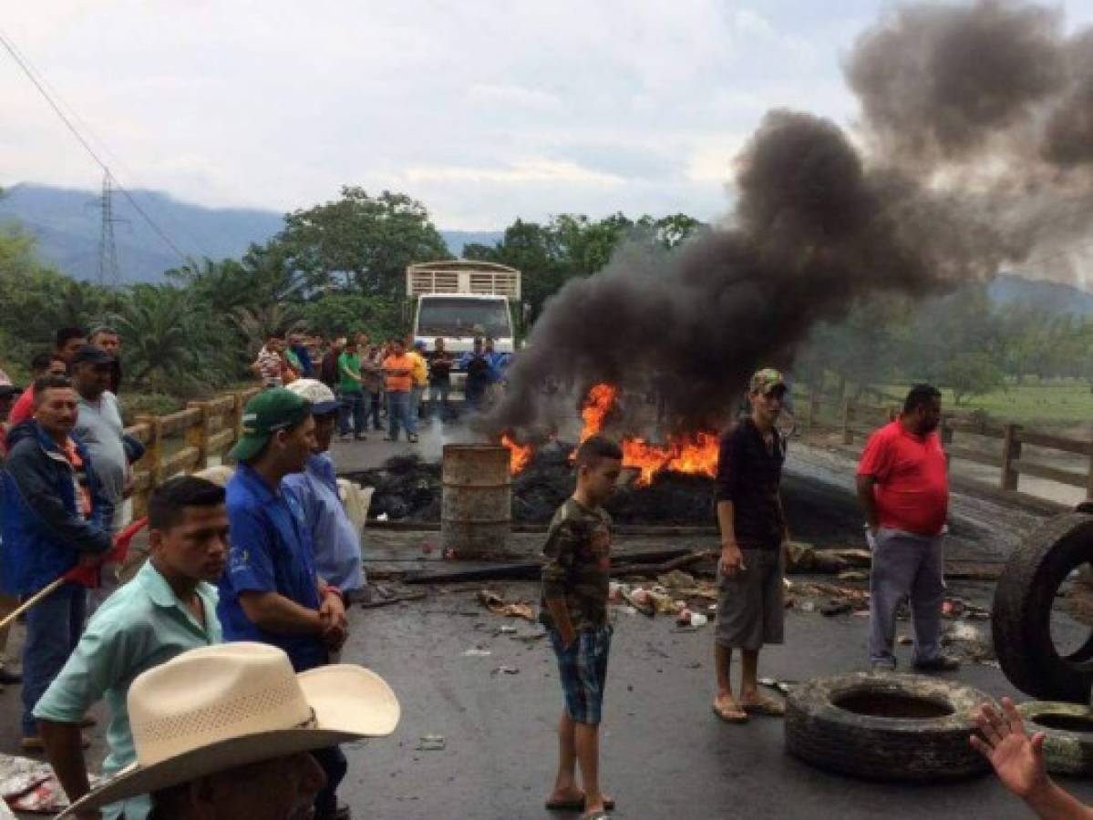 Alianza de Oposición realiza tomas en diferentes ejes carreteros de Honduras