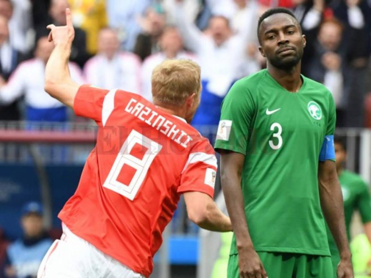 Yuri Gazinskiy marca el primer gol del Mundial de Rusia 2018