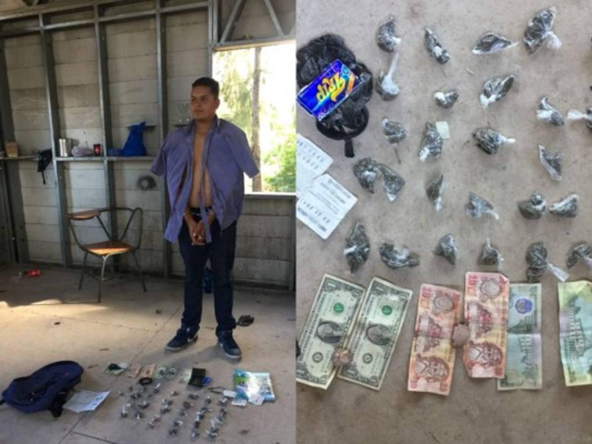 Joven de 19 años es capturado en poder de supuesta droga dentro de la UNAH