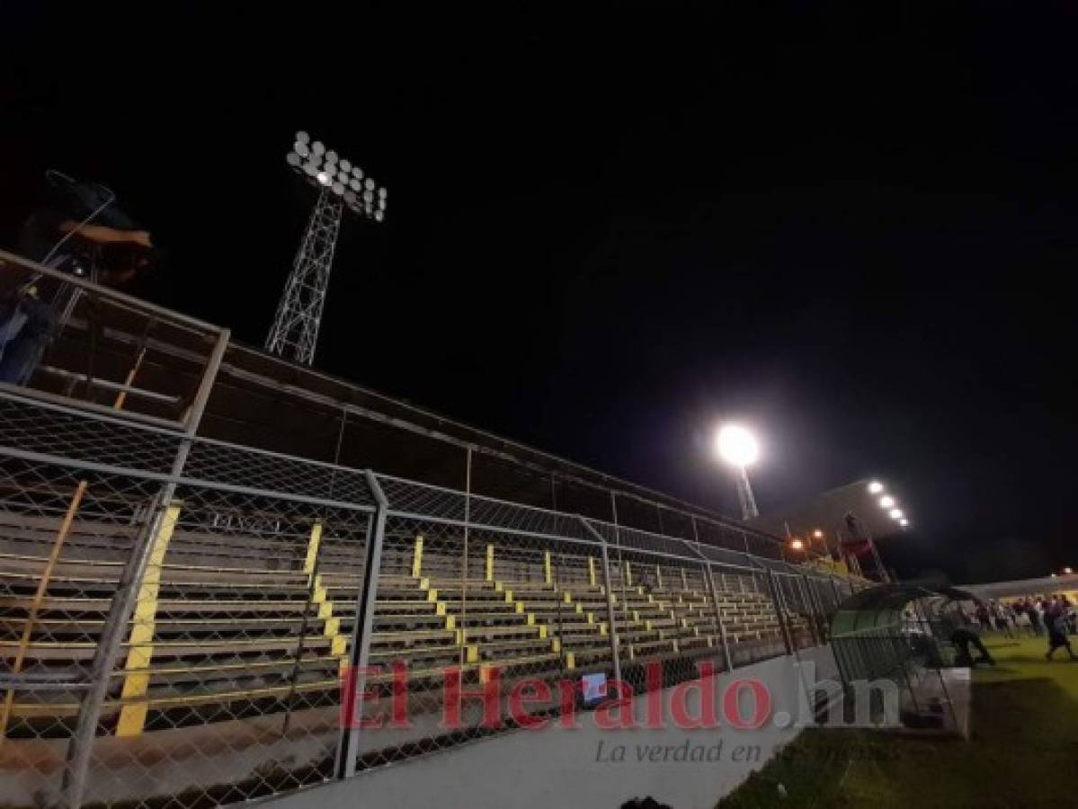 Se detiene el partido Honduras Progreso vs Real España por falla de energía eléctrica