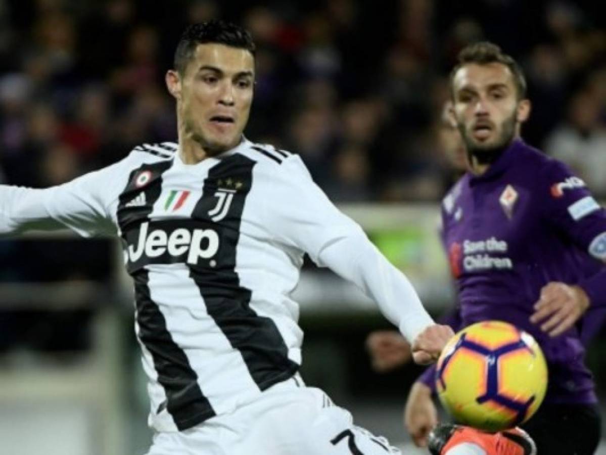 Con penal de Cristiano Ronaldo, Juventus gana 3-0 ante la Fiorentina