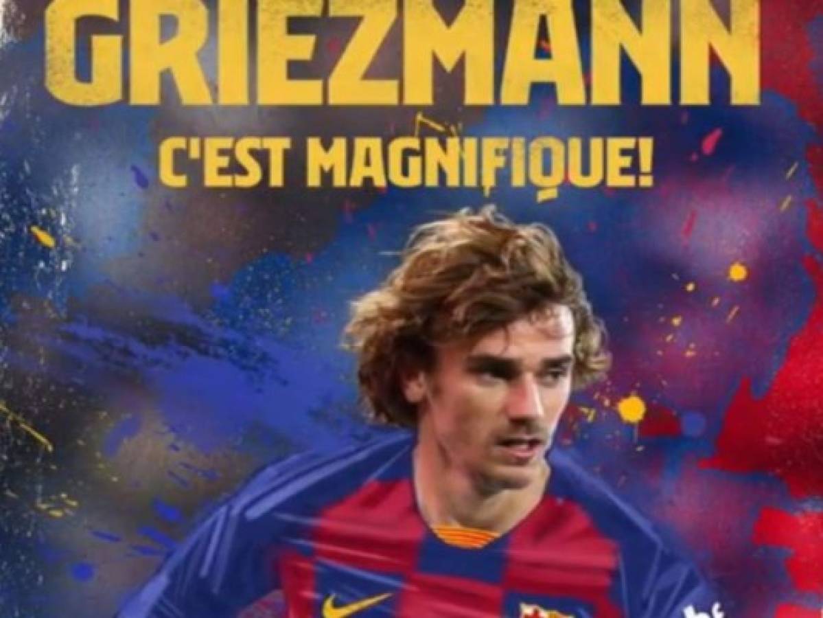 VIDEO: Así le dio la bienvenida a Griezmann el Barcelona en redes sociales