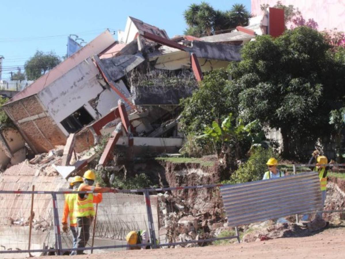 Se desmoronó casa en la colonia Tepeyac de Tegucigalpa