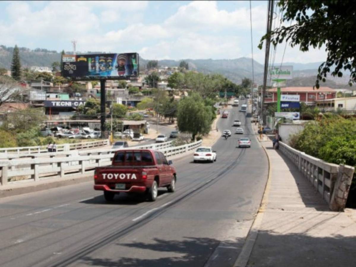 Tegucigalpa: Harán reparación urgente en puente de la colonia La Fraternidad en bulevar Los Próceres