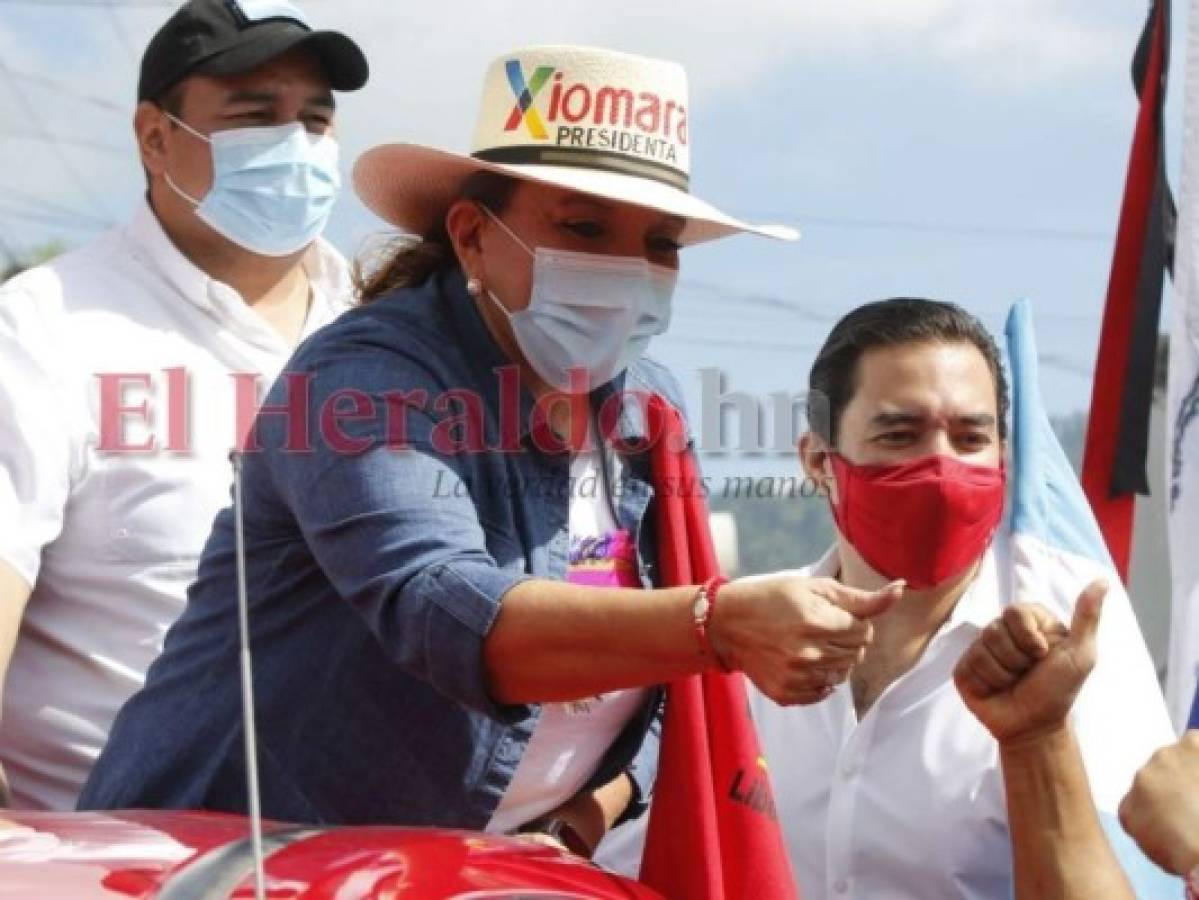 'La casa de papel', '¡No a las ZEDE!' y el discurso de Xiomara: Así protestó Libre en el Bicentenario