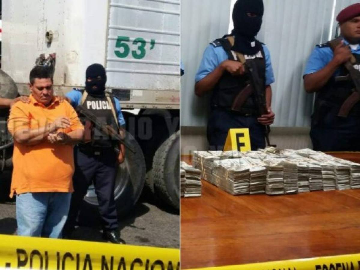 Policía de Nicaragua captura a hondureño con más 700 mil dólares escondidos en furgón