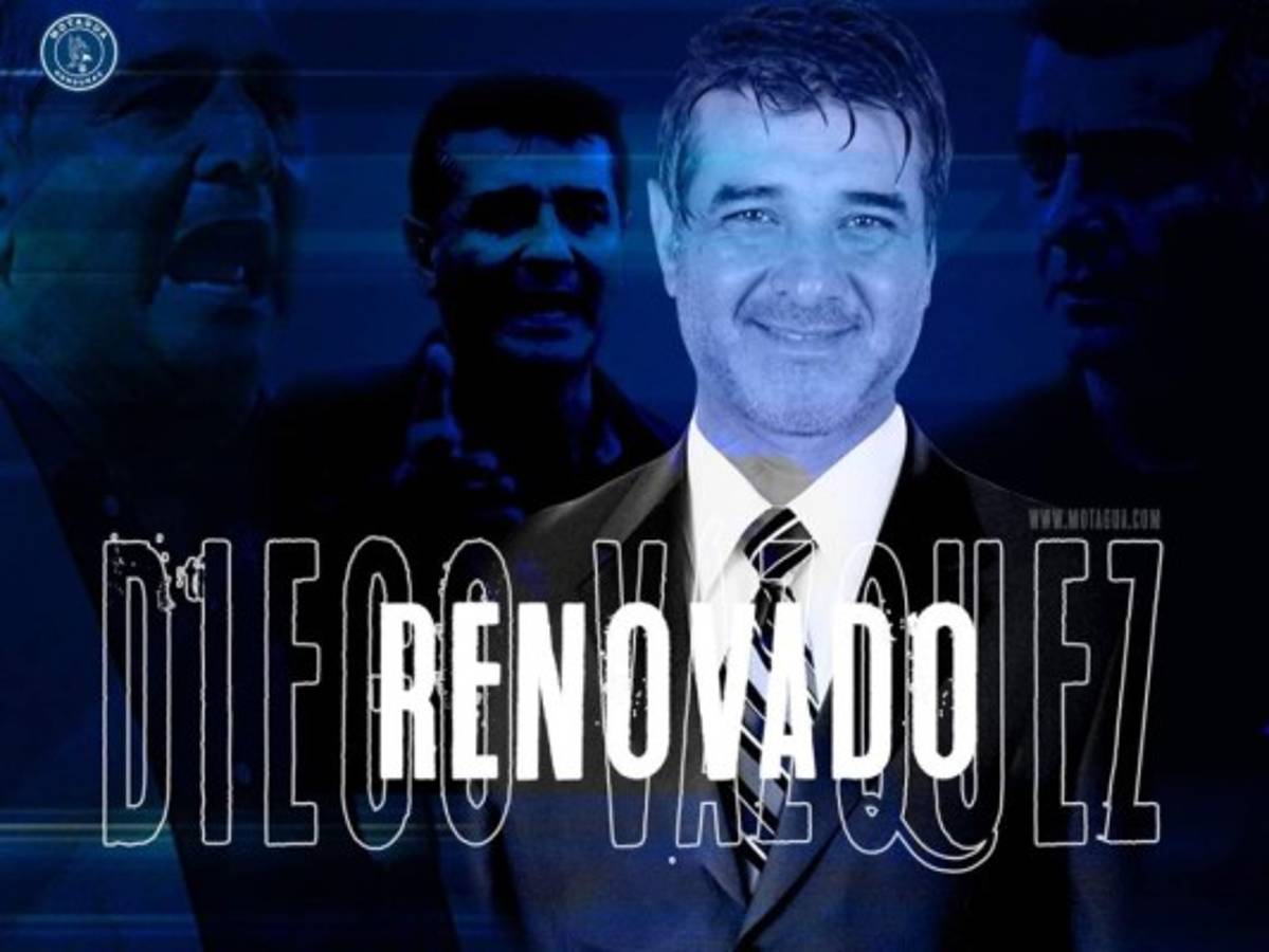Oficial: Diego Vázquez renueva con Motagua por dos años más