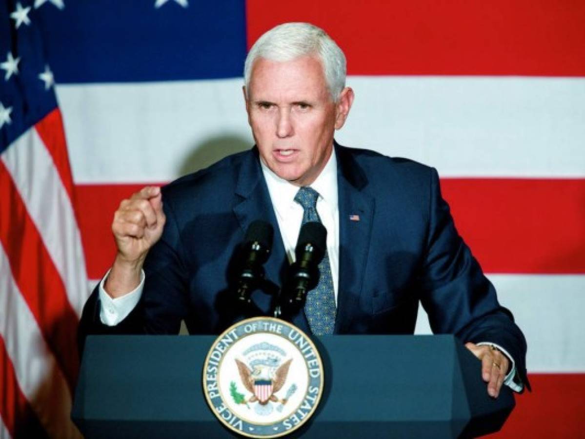 Vicepresidente de Estados Unidos reitera que su país no tolerará que caravana migrante cruce la frontera