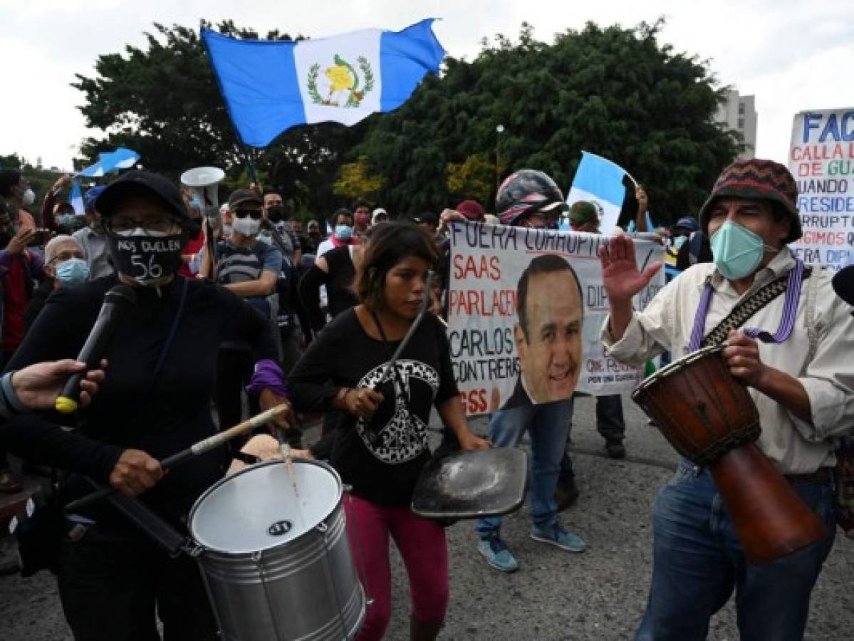 Por tercer sábado consecutivo guatemaltecos piden la renuncia de Giammattei