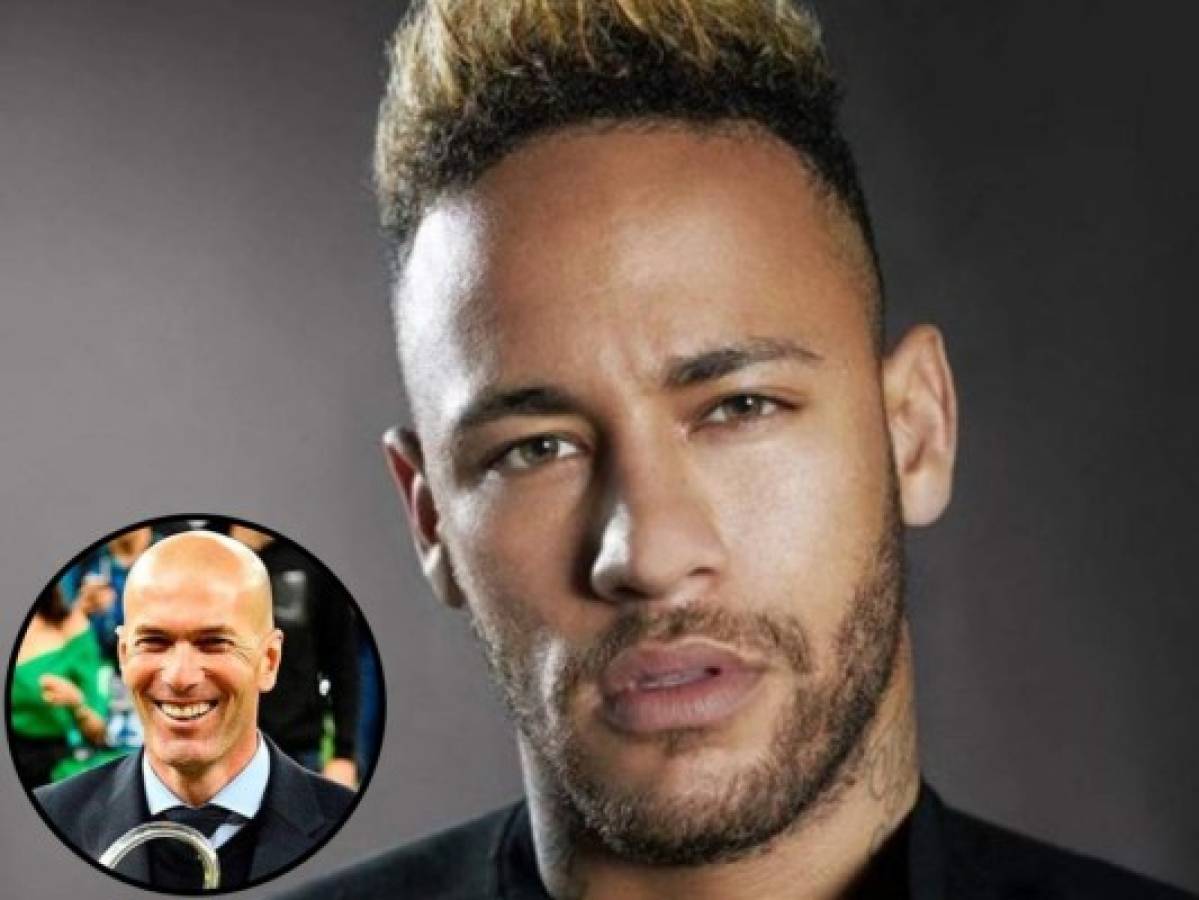 Neymar coquetea con el Real Madrid y causa furor al publicar foto con Zidane