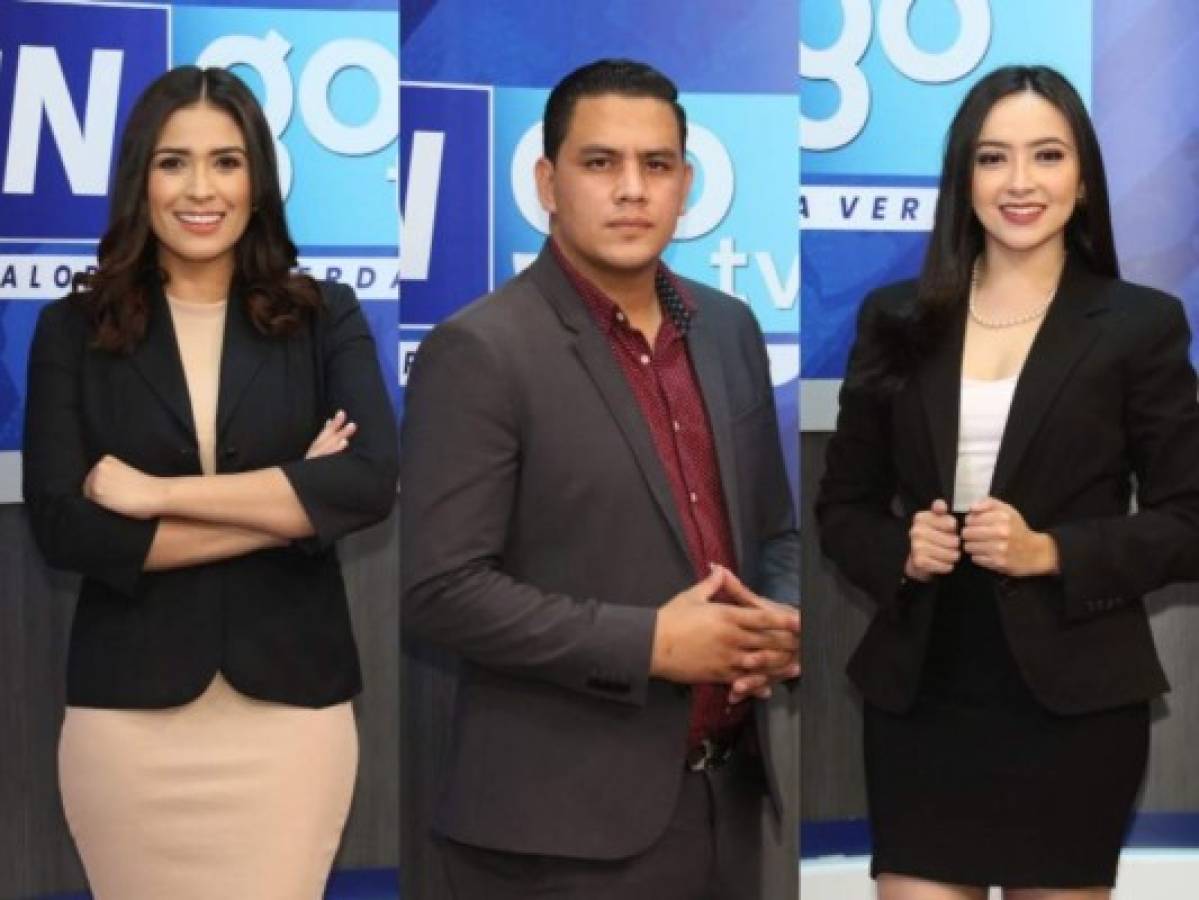 Andrea Hernández, Fernando Banegas y Evelyn Sosa estarán informando al pueblo hondureño desde los estudios centrales de GO TV.