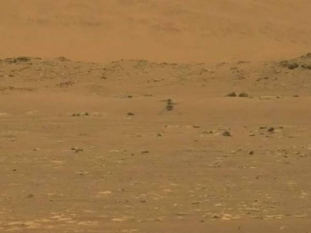 Helicóptero Ingenuity de la NASA vuela sobre Marte por primera vez