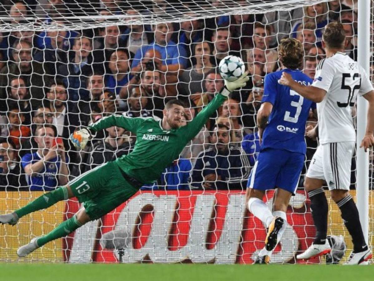 Chelsea debuta en Champions League con una goleada al modesto Qarabagh