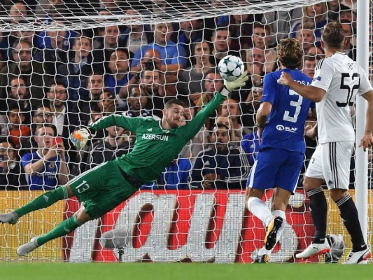 Chelsea debuta en Champions League con una goleada al modesto Qarabagh