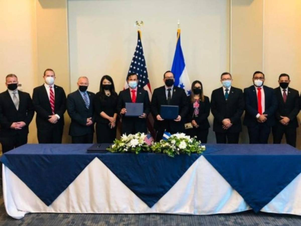 Honduras y EE UU firman convenio para reforzar seguridad y control transfronterizo