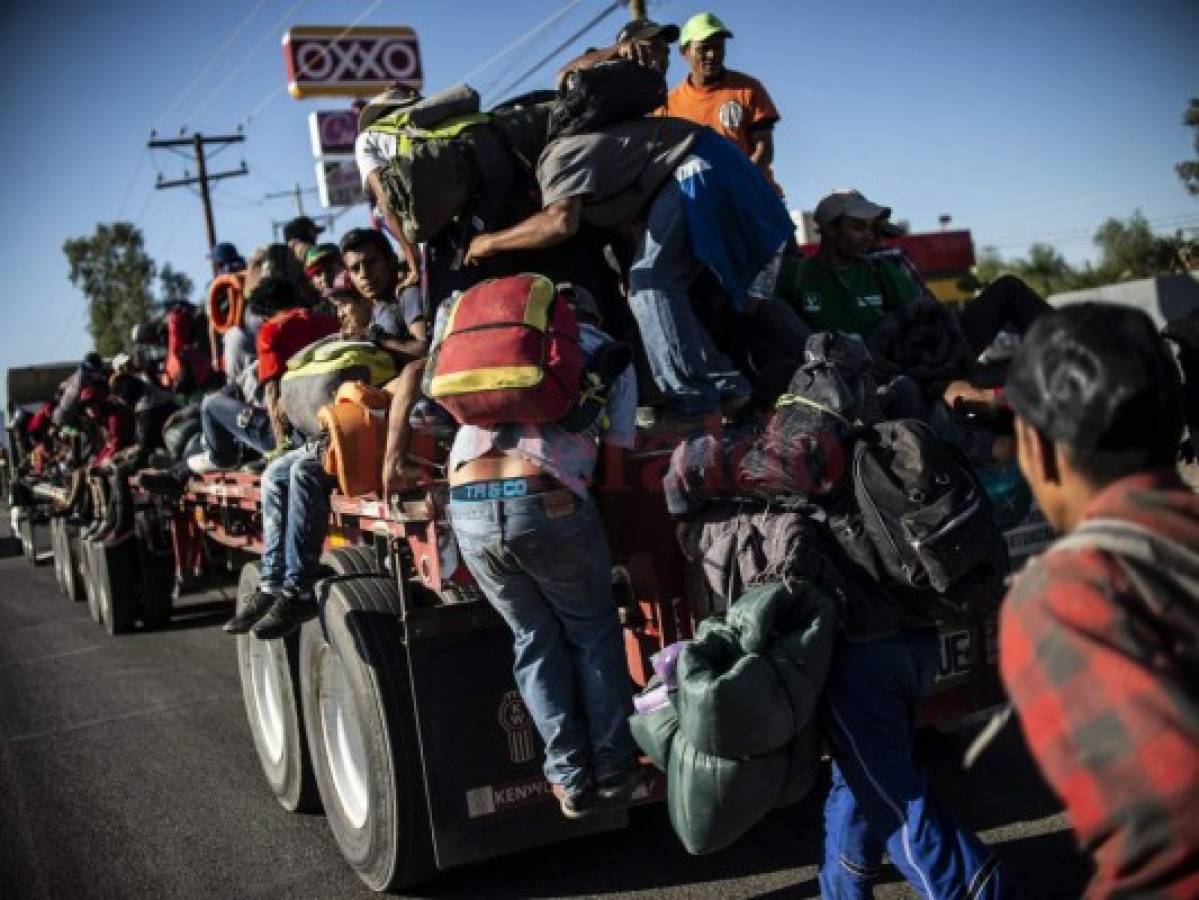 Caravana migrante de centroamericanos se reagrupa en Tijuana