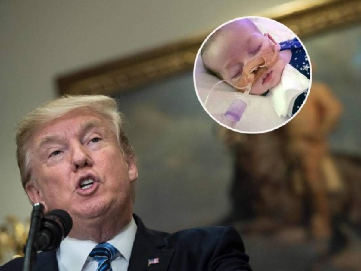 Donald Trump ofrece ayuda a padres de bebé británico gravemente enfermo