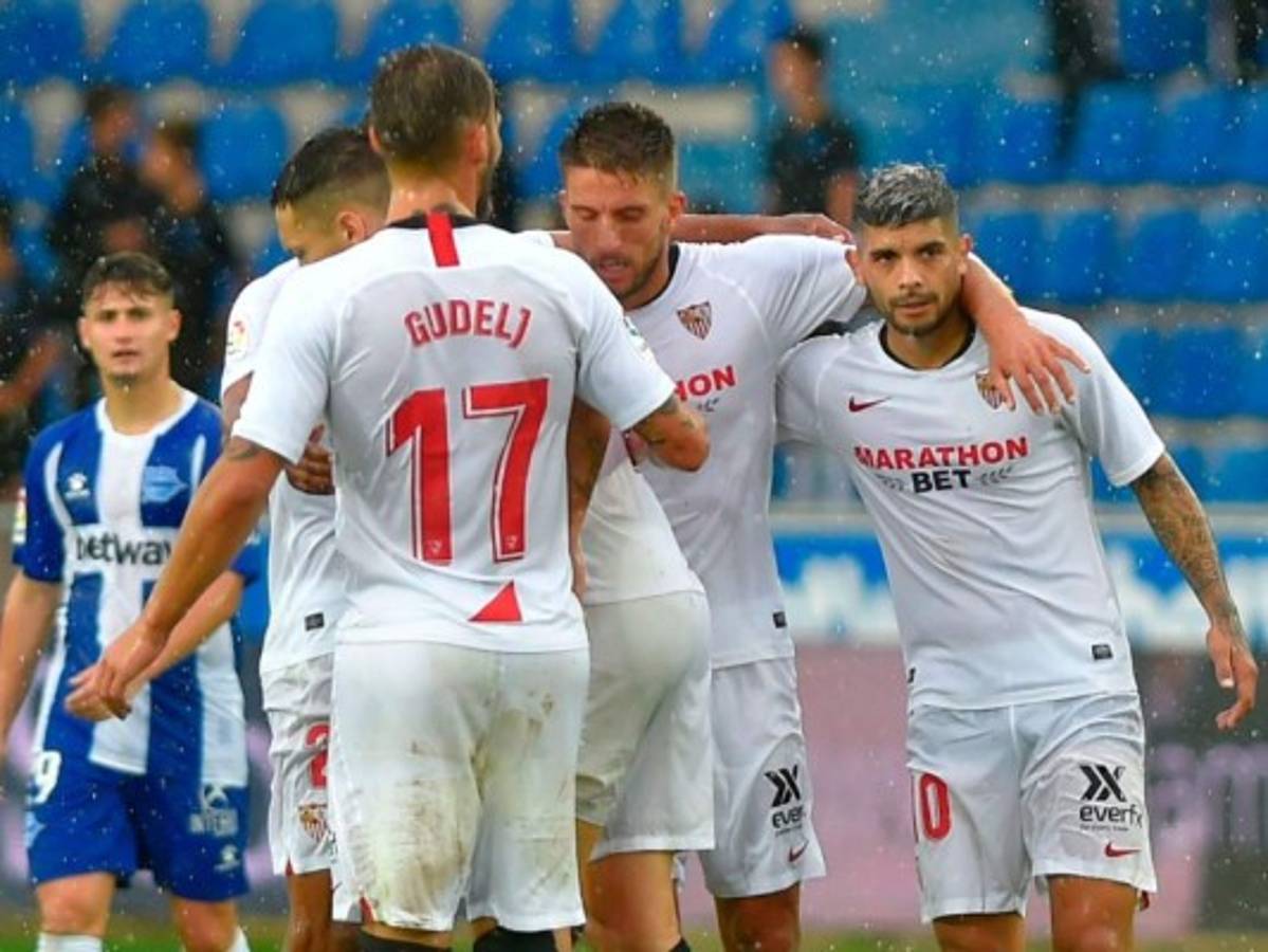 El Sevilla gana 1-0 al Alavés y se pone líder liguero  