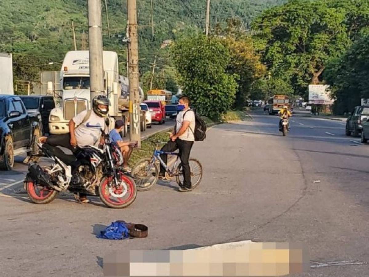 Adulto mayor muere arrollado por un vehículo en Villanueva, Cortés