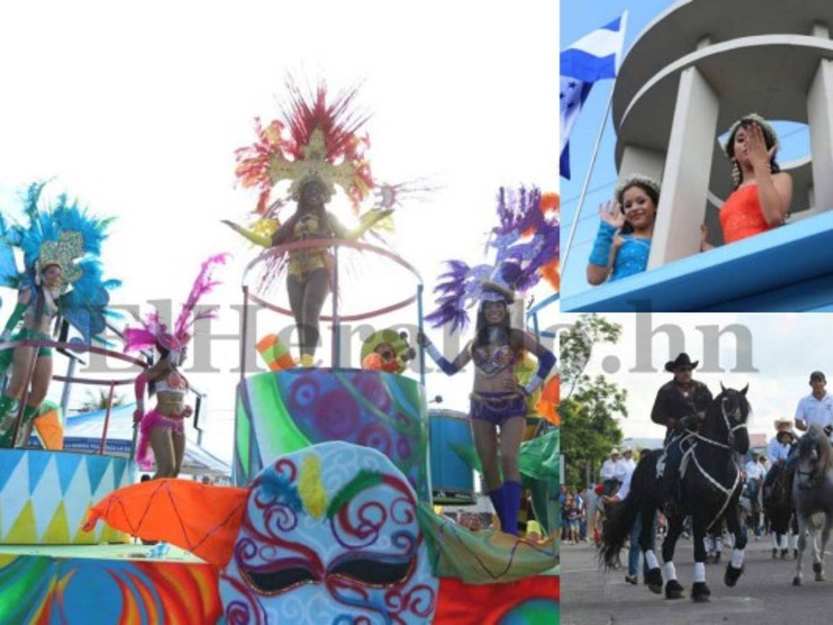 Tegucigalpa derrocha color y algarabía en el carnaval por su 438 aniversario