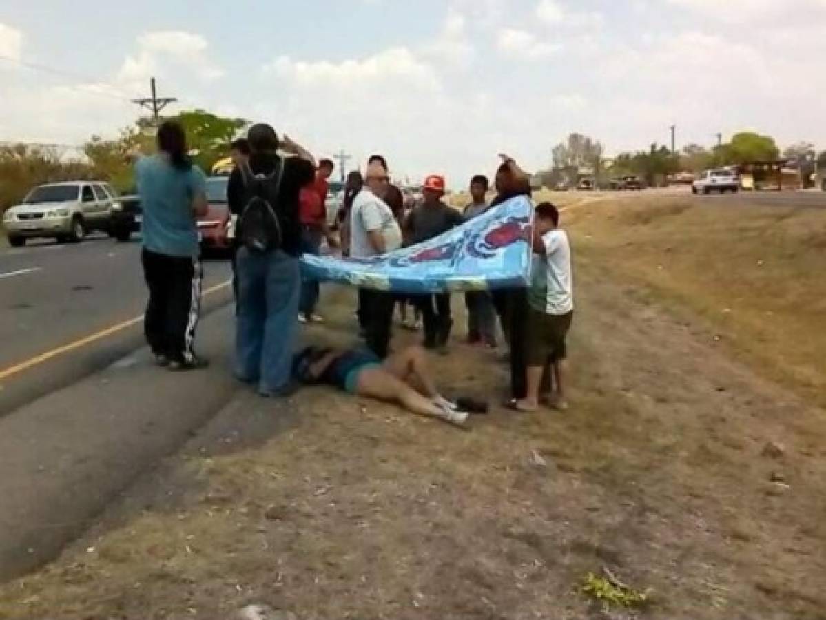 Tres personas lesionadas deja accidente vial en la carretera CA-5, al norte de Honduras  