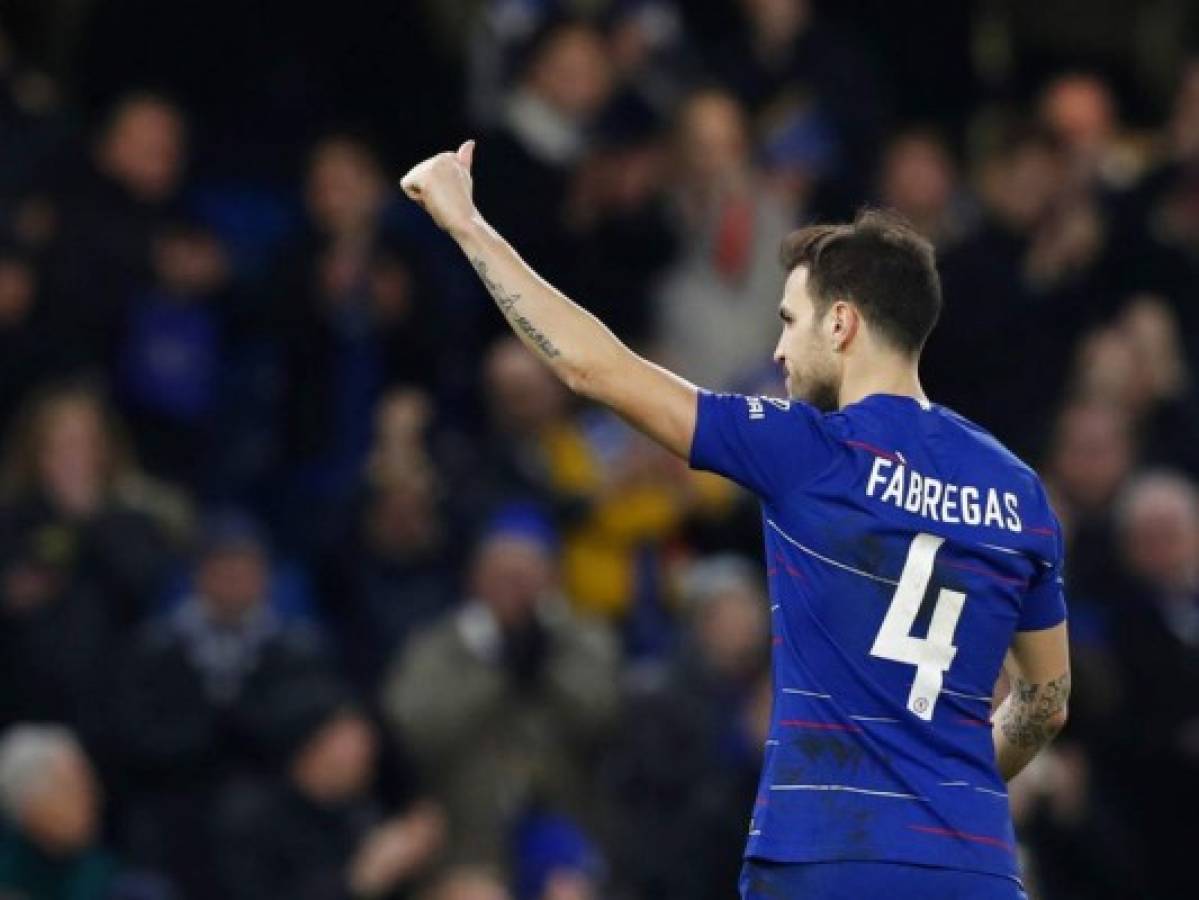Cesc Fábregas lloró frente a la afición del Chelsea en el Stamford Bridge