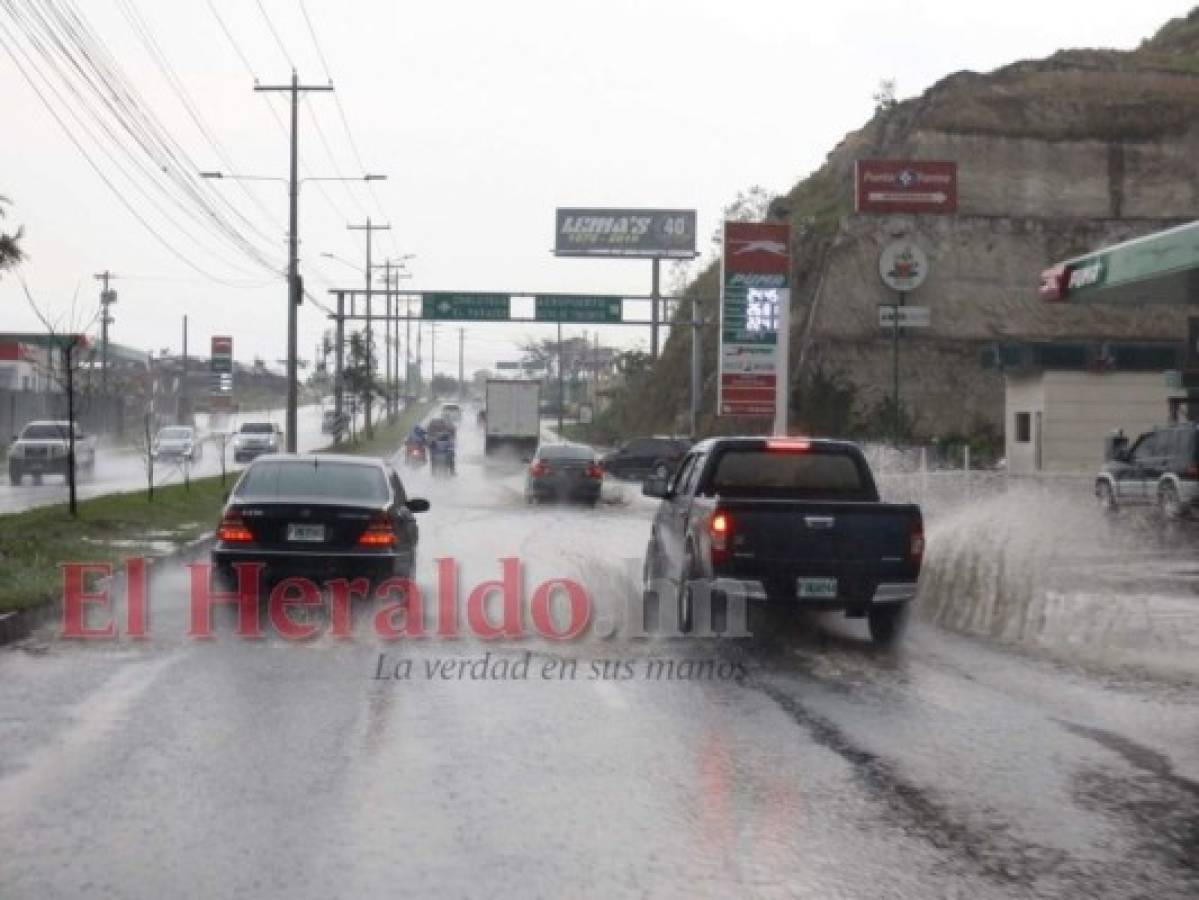 Continúan las intensas lluvias y chubascos este sábado en Honduras