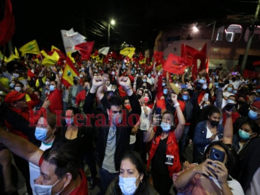 Algarabía en sede de Libre tras resultados preliminares del CNE (FOTOS)