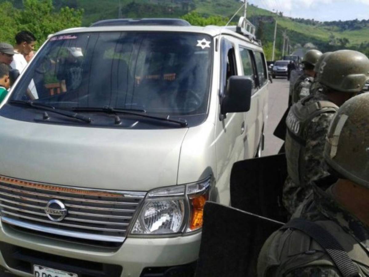 Honduras: Policía Militar dispara contra microbús al sur de Tegucigalpa