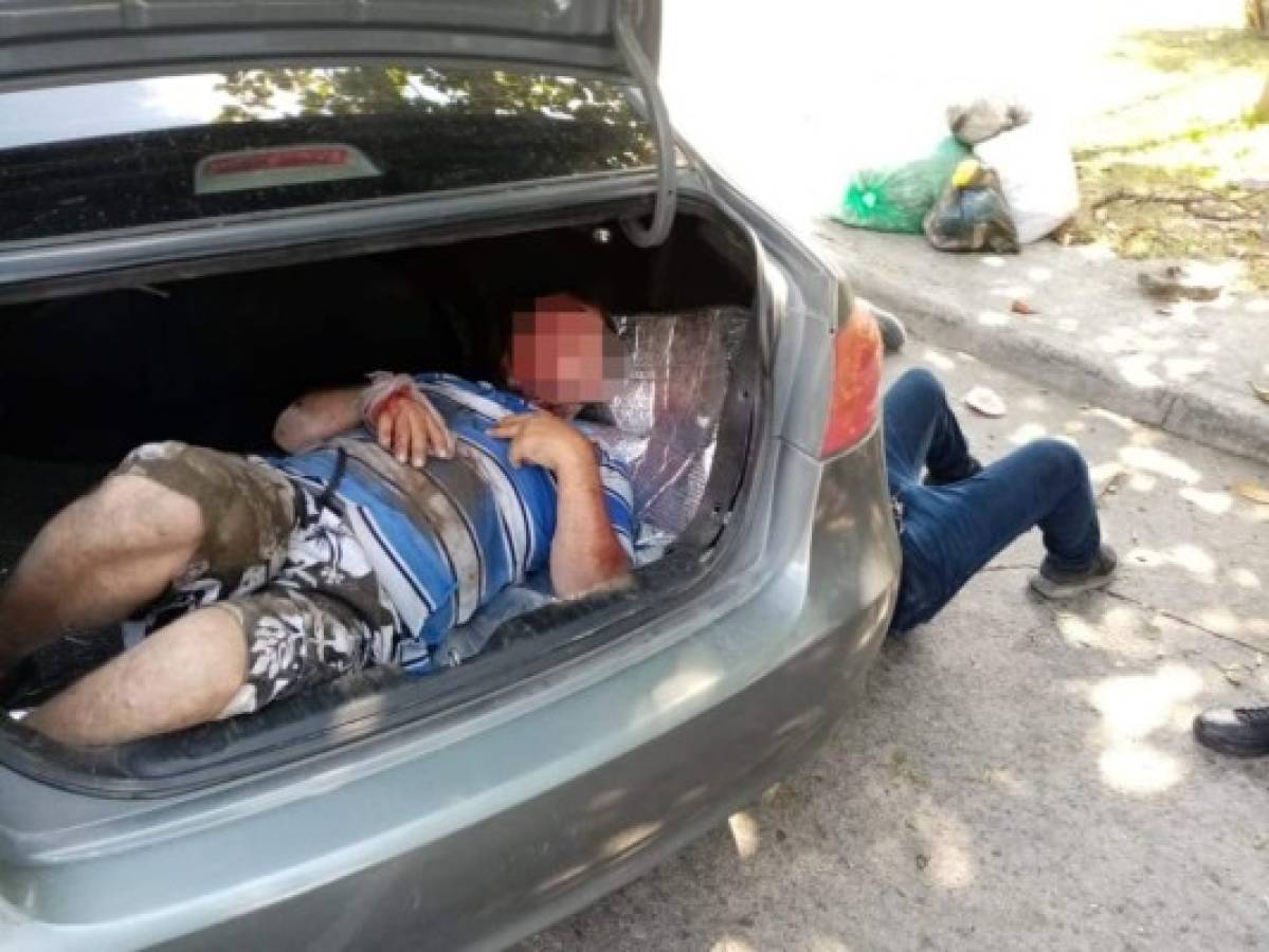 SPS: Rescatan a hondureño que llevaban raptado en el baúl de un carro