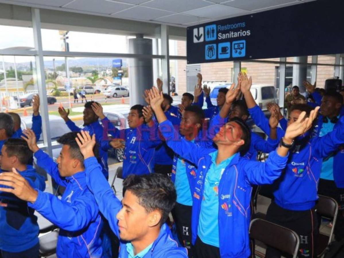 Así fueron recibidos los jugadores de Honduras Sub-20 tras clasificar a Polonia 2019