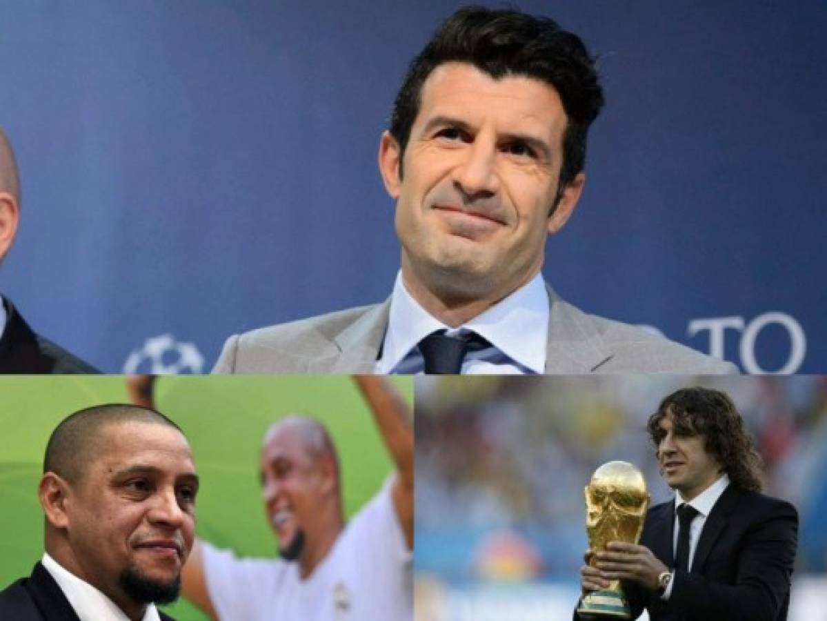 Puyol, Figo y Roberto Carlos vendrían a Honduras en mayo