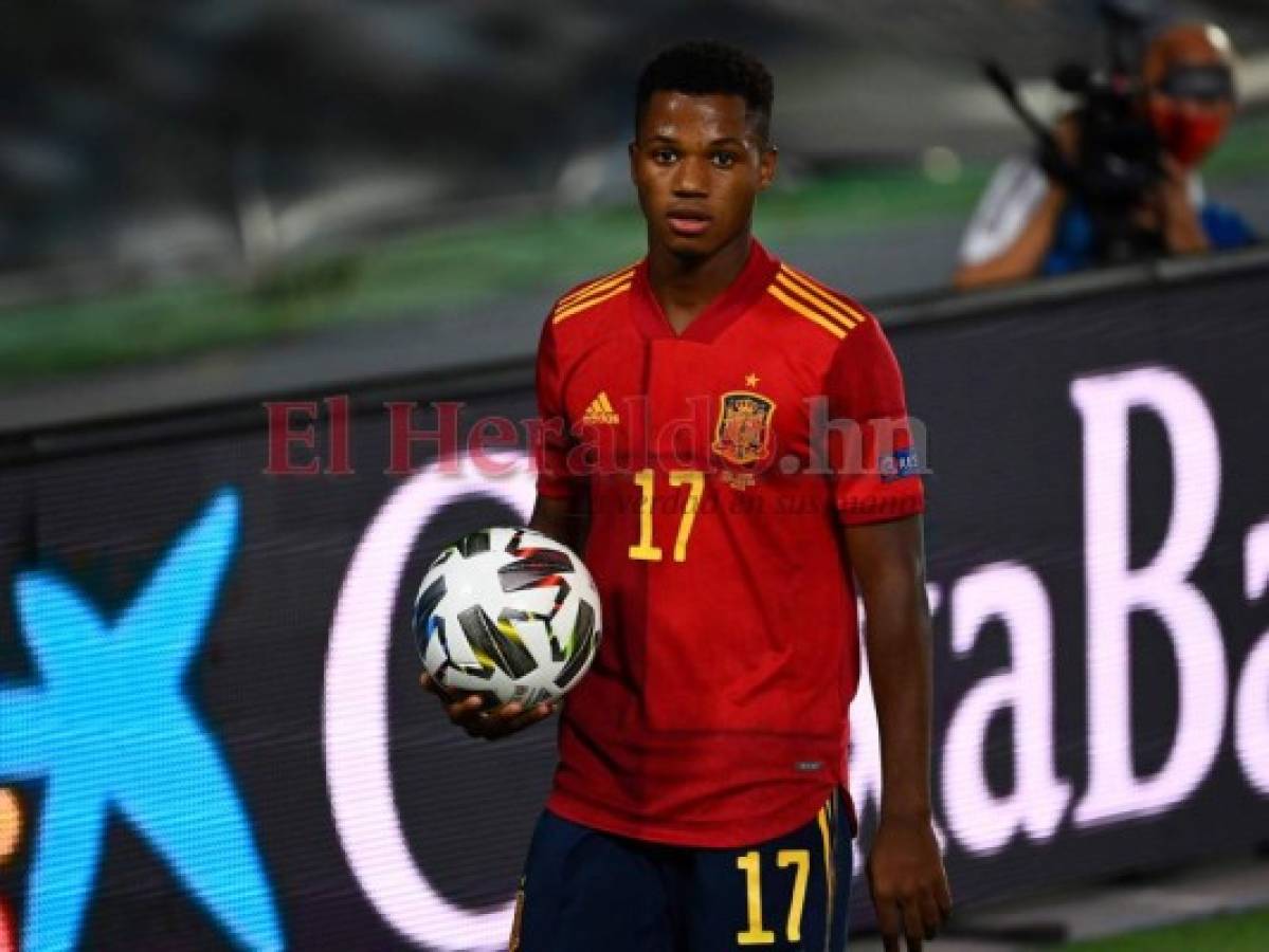 Ansu Fati se convierte en el goleador más joven de selección española