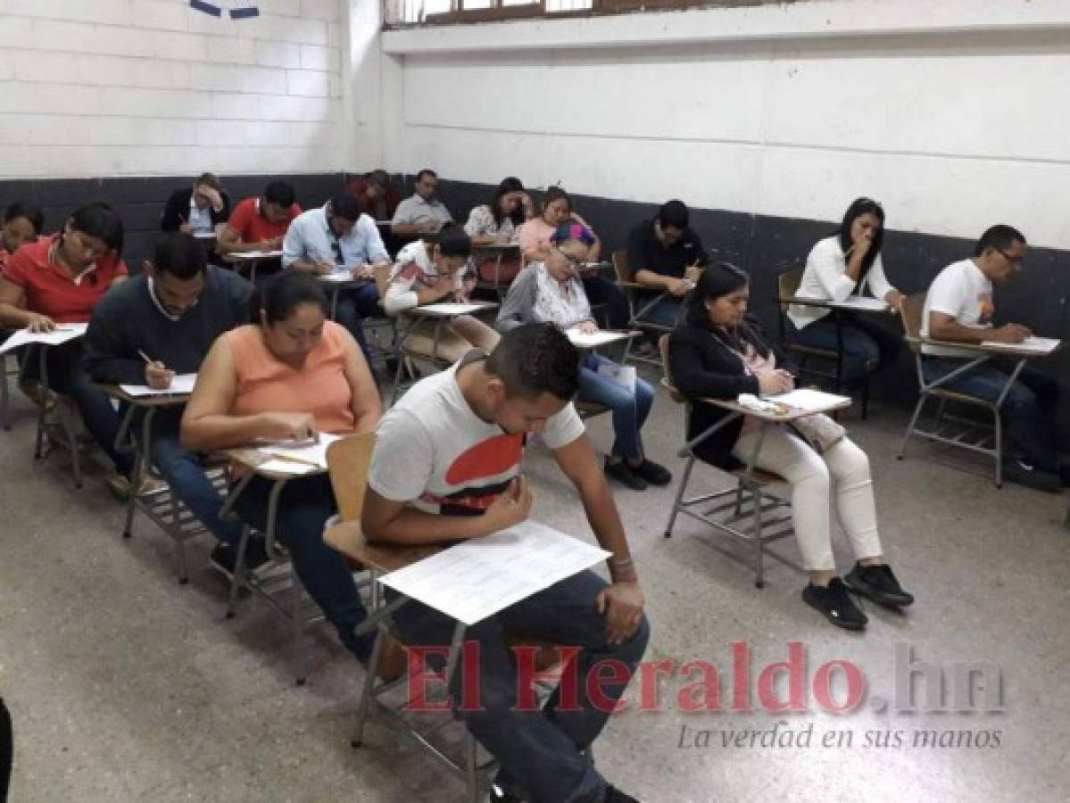 Apenas 8% de los maestros pasó el examen para aplicar a plaza en Francisco Morazán