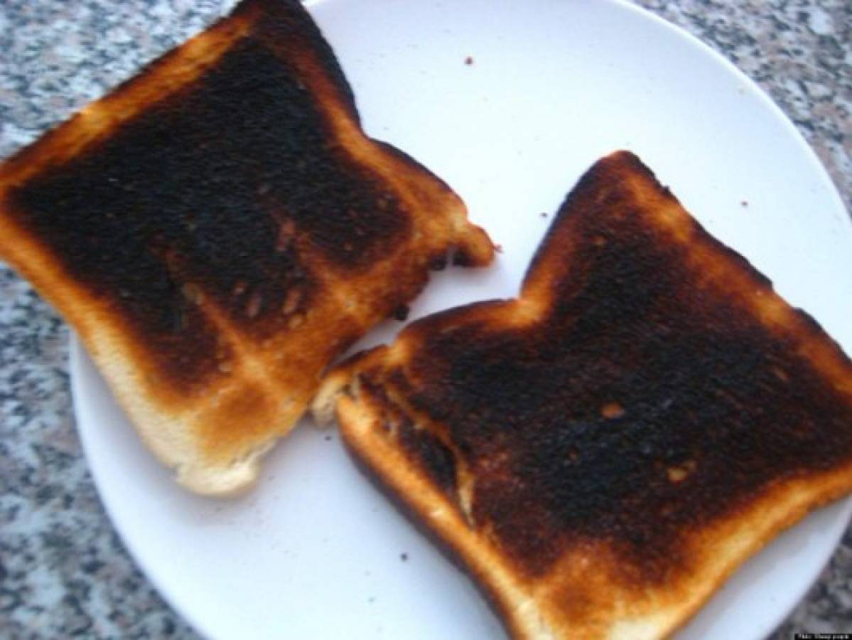 Tostadas quemadas pueden provocar cáncer