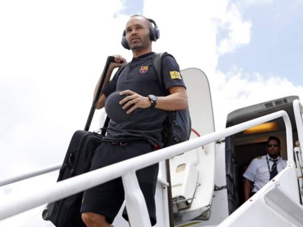 Barcelona aterrizó en Miami pensando en el clásico ante Real Madrid