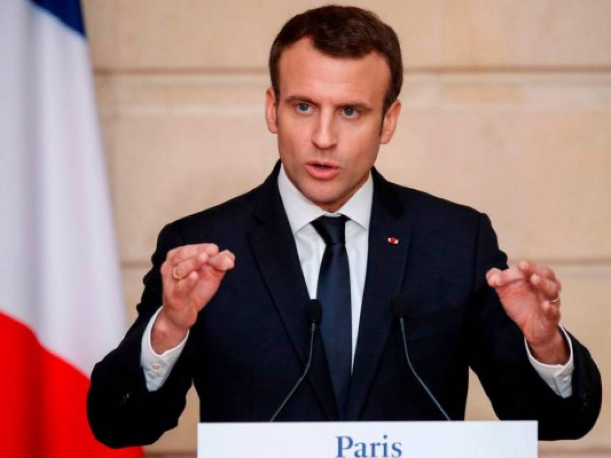 Macron: Francia y EEUU están de acuerdo sobre cuándo terminará intervención en Siria