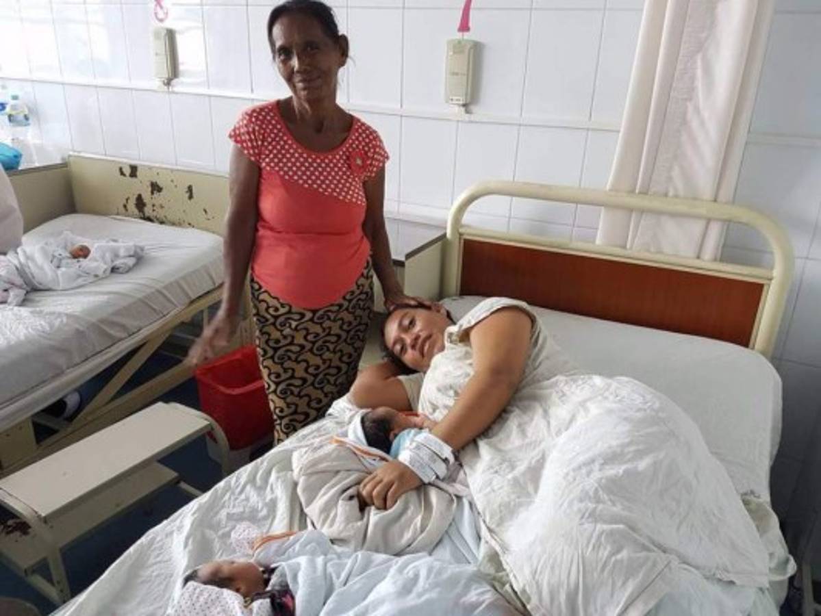 Trillizos que nacieron en el Hospital Escuela fueron dados de alta