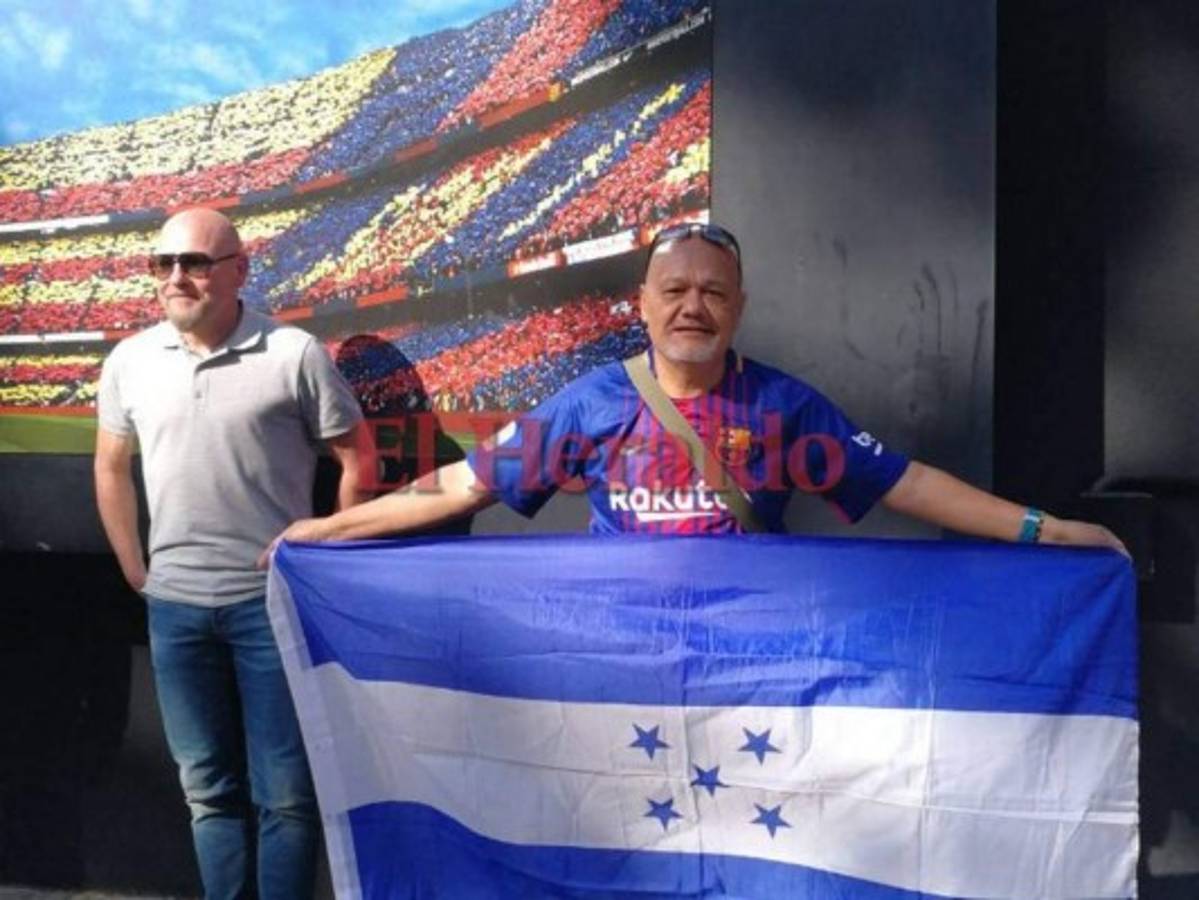 Hondureños llegan al Camp Nou para disfrutar del clásico español Barcelona - Real Madrid