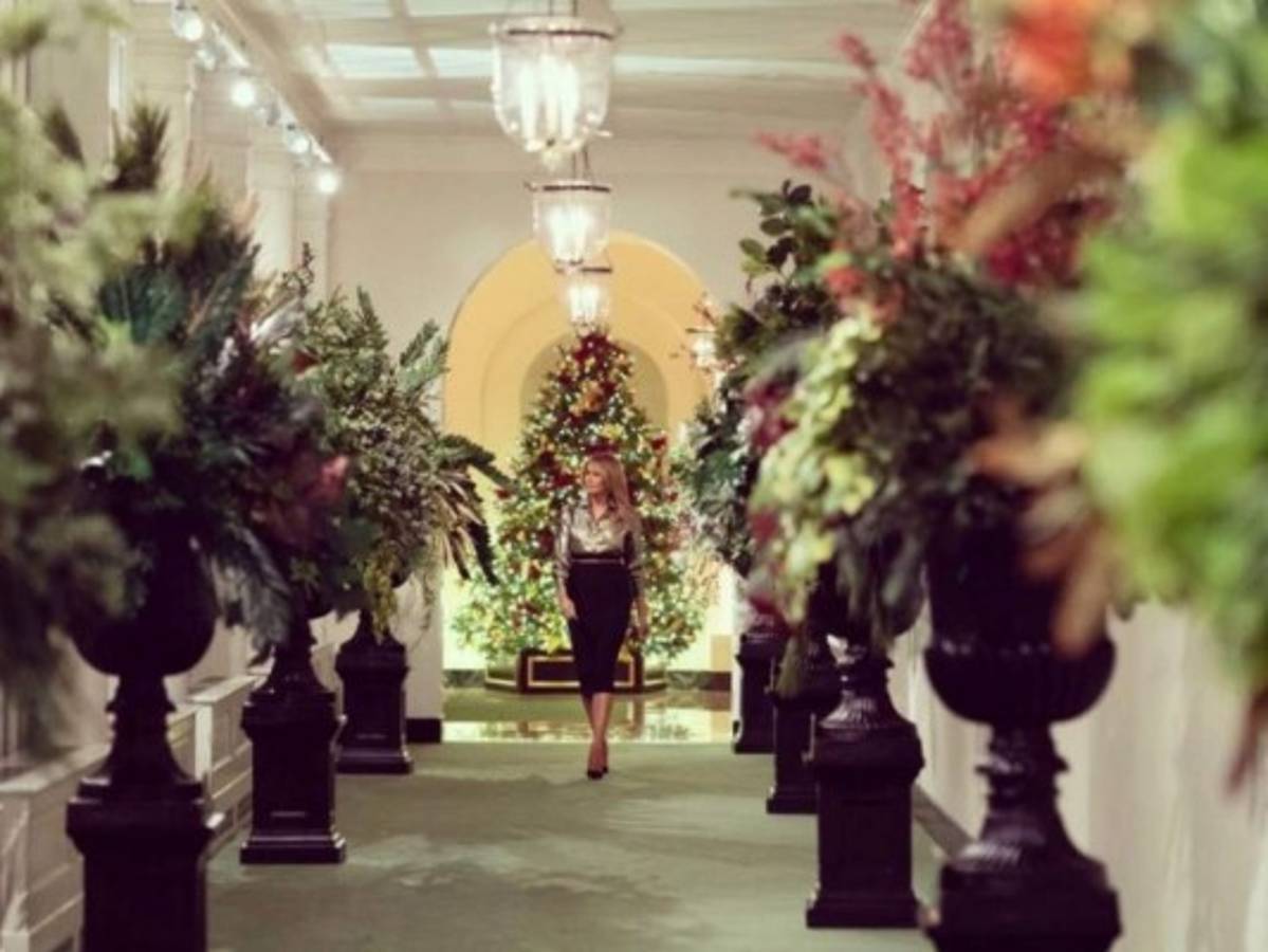La decoración que Melania Trump eligió para su última Navidad en la Casa Blanca