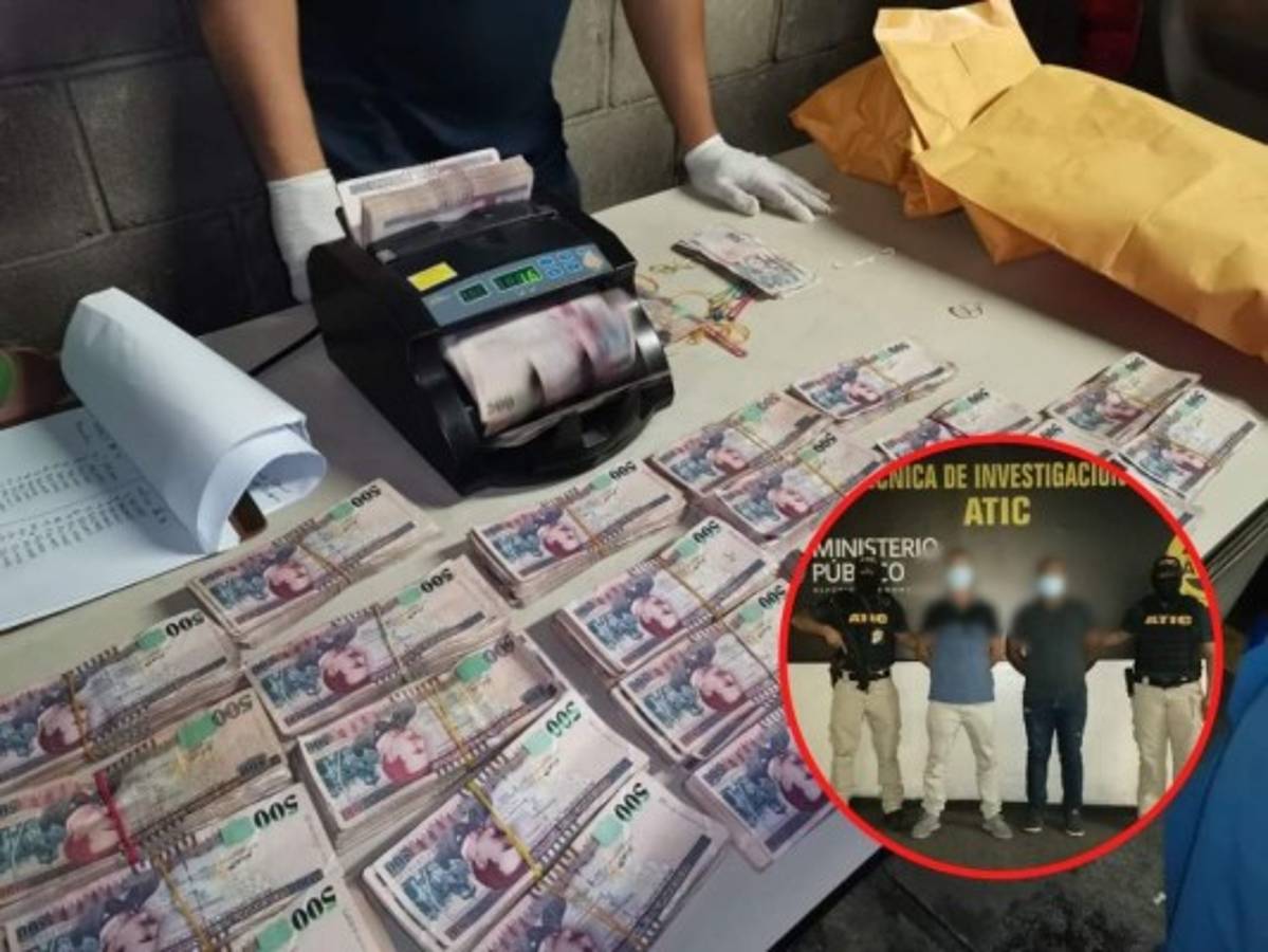 A la cárcel capturados con más de dos millones de lempiras en la capital