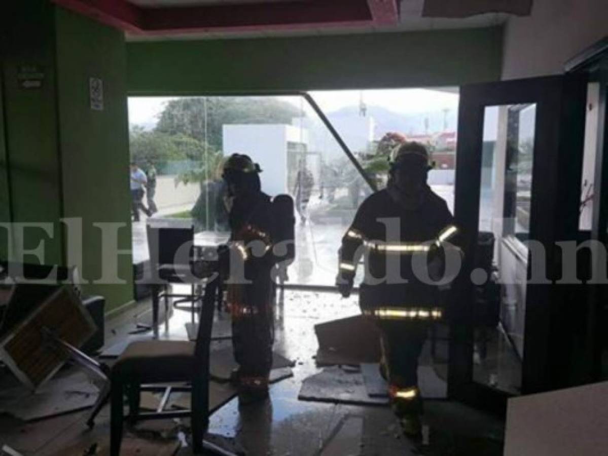 Siete personas resultan heridos al registrarse explosión en restaurante de Tegucigalpa