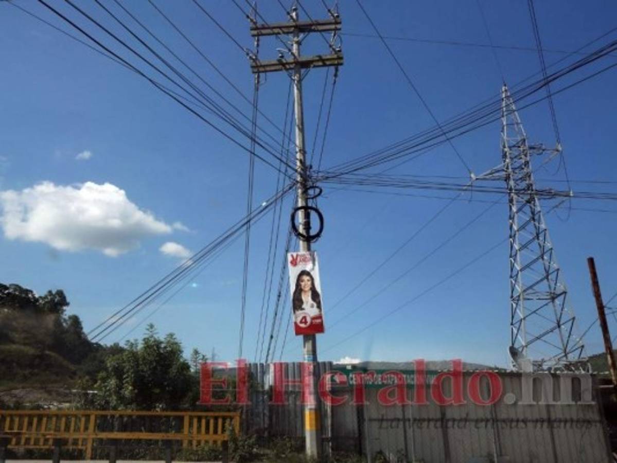 La ENEE ha retirado siete mil afiches políticos en el Distrito Central