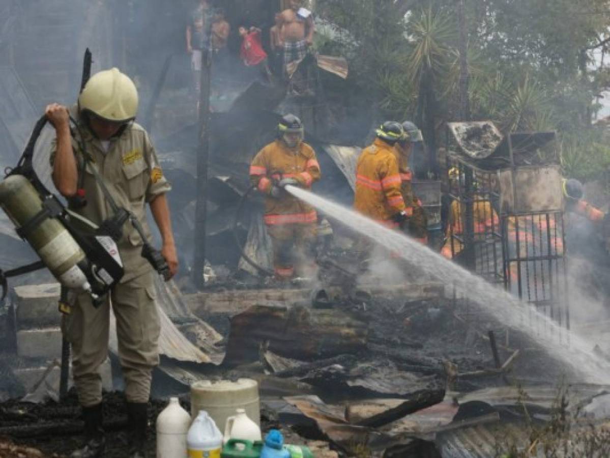 Suben en un 66% los incendios en viviendas de la capital de Honduras