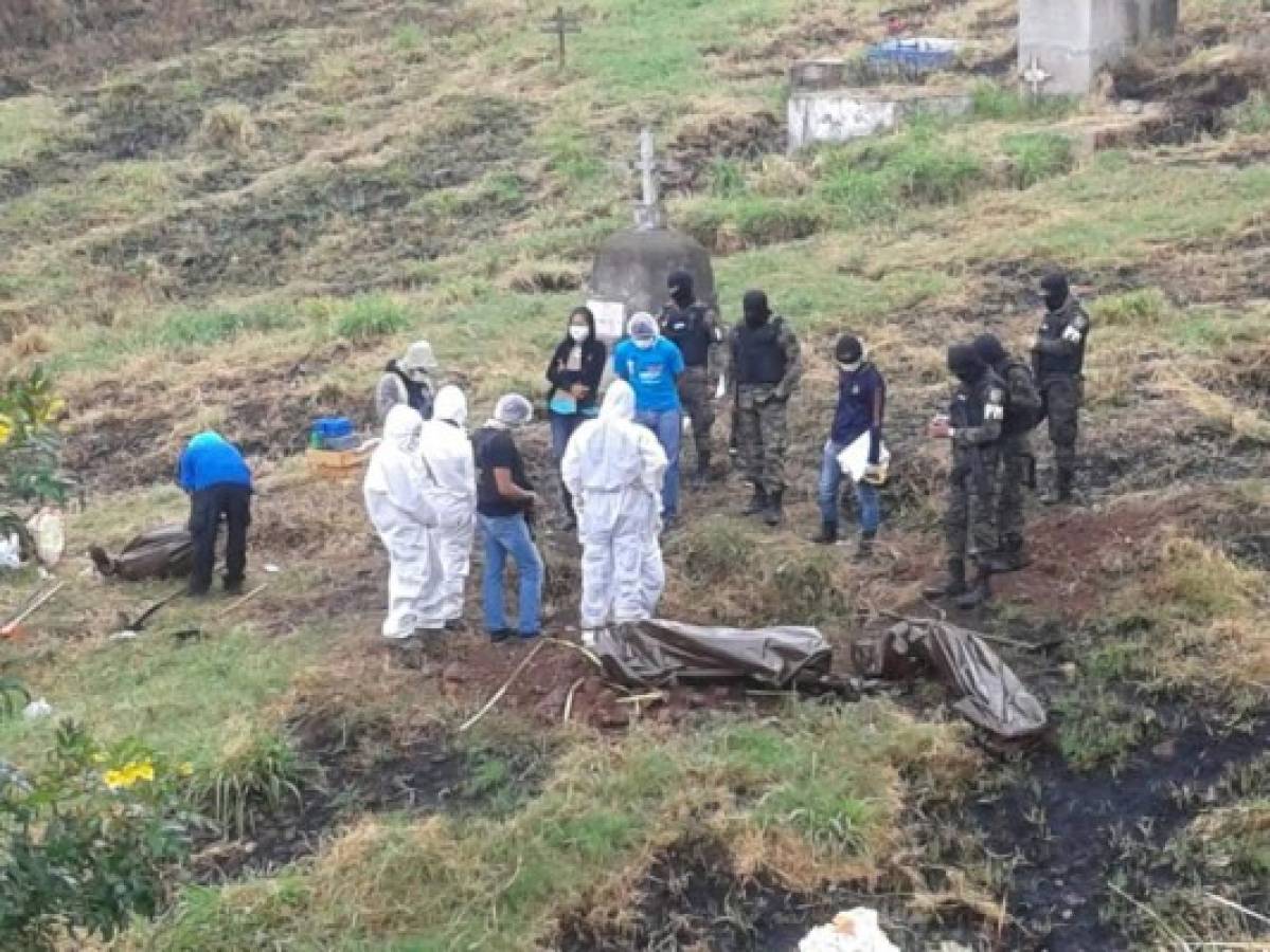 Honduras: Exhuman cuerpos distribuidos en nueve sacos