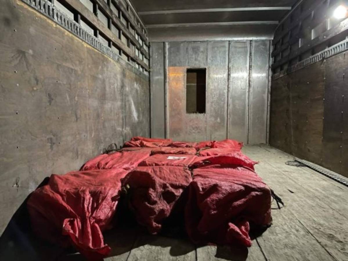 Incautan 395 kilos de cocaína oculta en un camión en La Ceiba  