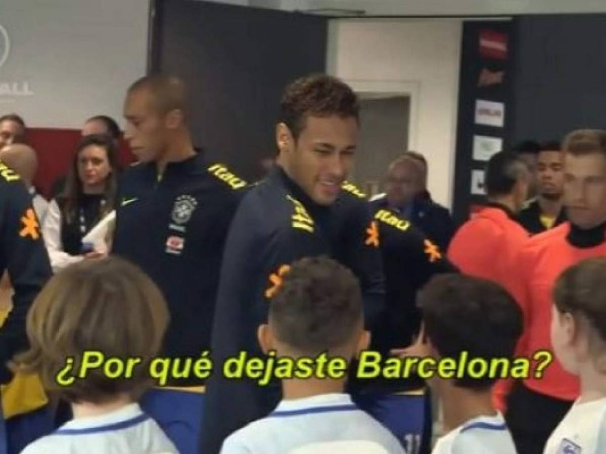 Neymar fue interrogado por un niño y revela por qué salió del Barcelona