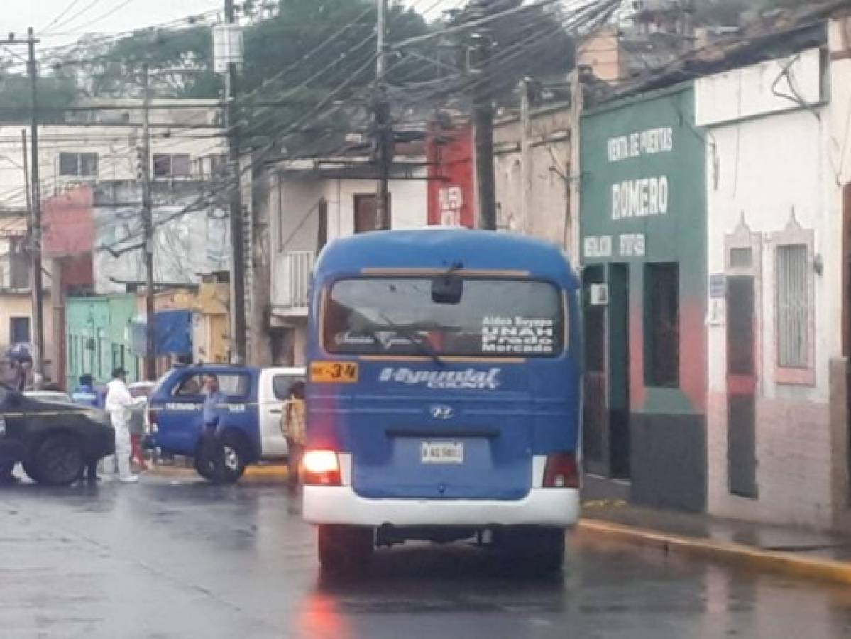 Matan a conductor de bus rapidito en el barrio Villa Adela de la capital de Honduras