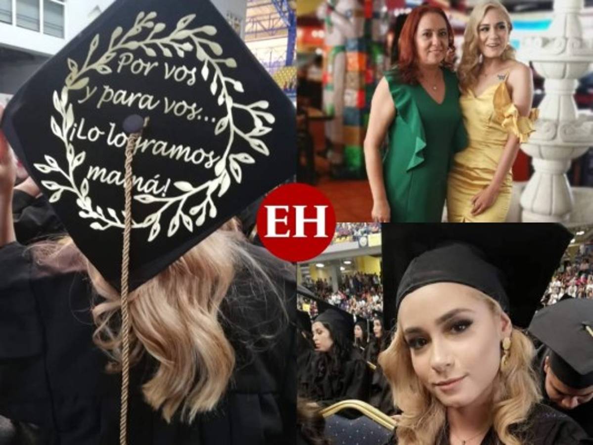 Joven dedica emotivo mensaje a su mamá en graduaciones de la UNAH